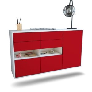 Sideboard Santa Rosa, Bordeaux, hängend (136x79x35cm)
