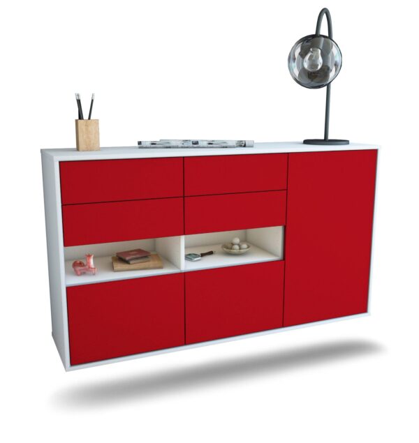 Sideboard Santa Rosa, Bordeaux, hängend (136x79x35cm)