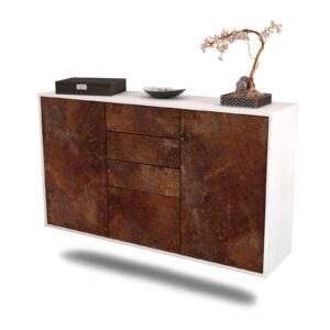 Sideboard Sioux Falls, Rost, hängend (136x79x35cm)