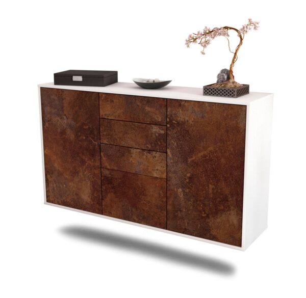 Sideboard Sioux Falls, Rost, hängend (136x79x35cm)