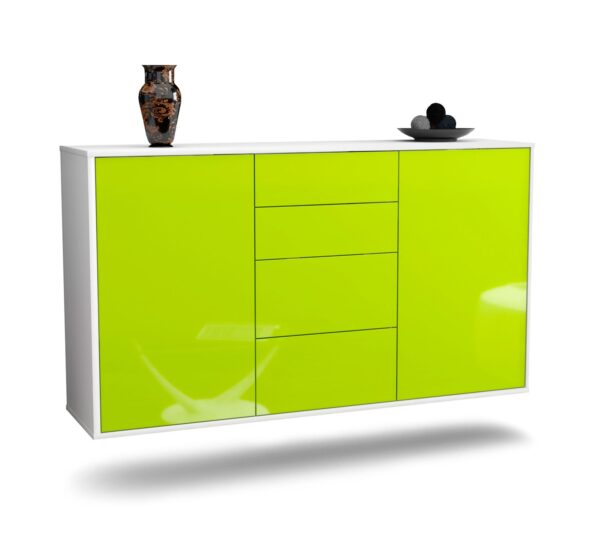 Sideboard Corona, Grün, hängend (136x79x35cm)