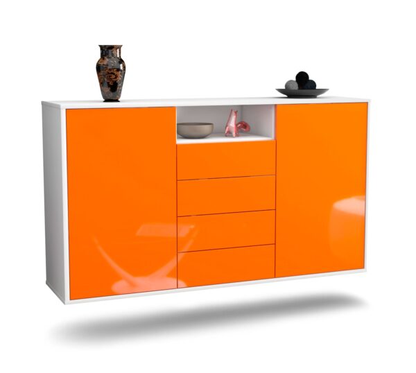 Sideboard Eugene, Orange, hängend (136x79x35cm)