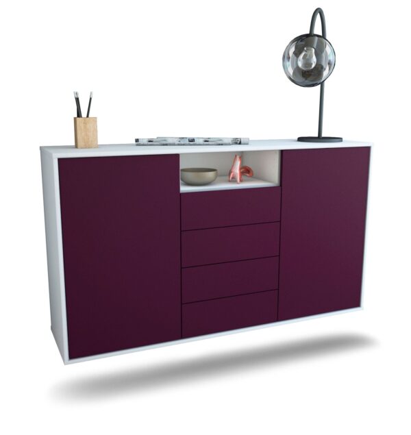 Sideboard Eugene, Lila, hängend (136x79x35cm)