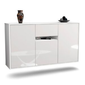 Sideboard Hampton, Weiß, hängend (136x79x35cm)