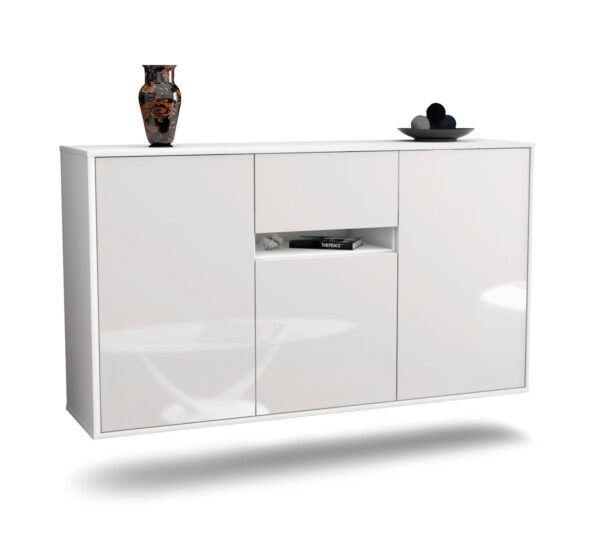 Sideboard Hampton, Weiß, hängend (136x79x35cm)