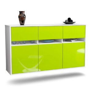 Sideboard Joliet, Grün, hängend (136x79x35cm)