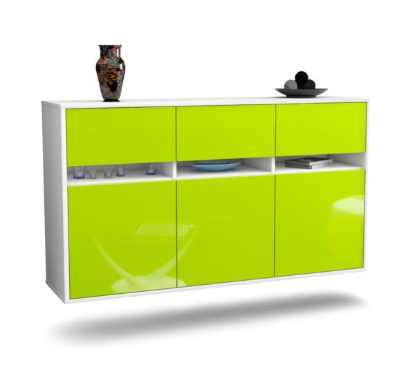 Sideboard Joliet, Grün, hängend (136x79x35cm)