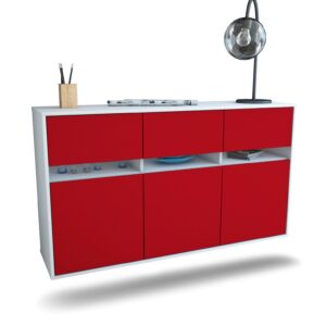 Sideboard Joliet, Bordeaux, hängend (136x79x35cm)