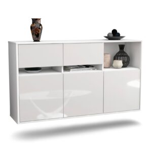 Sideboard Enterprise, Weiß, hängend (136x79x35cm)