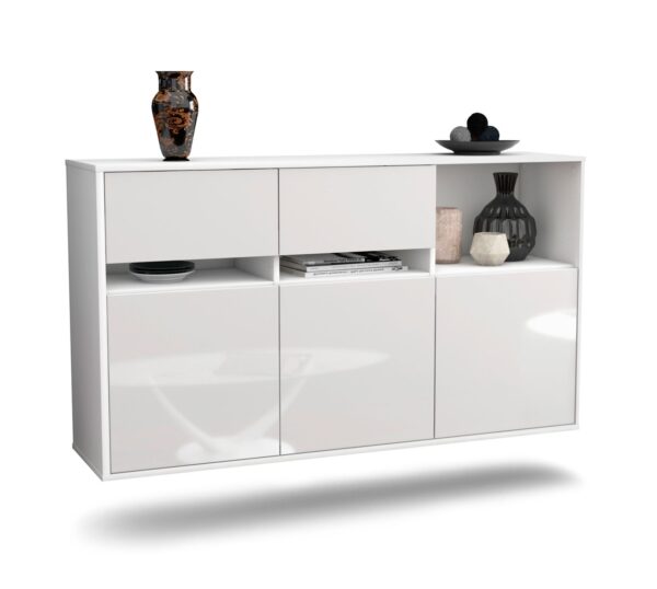 Sideboard Enterprise, Weiß, hängend (136x79x35cm)