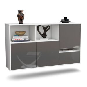 Sideboard Salinas, Grau, hängend (136x79x35cm)