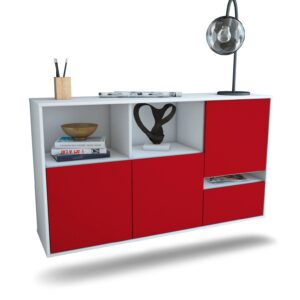 Sideboard Salinas, Bordeaux, hängend (136x79x35cm)
