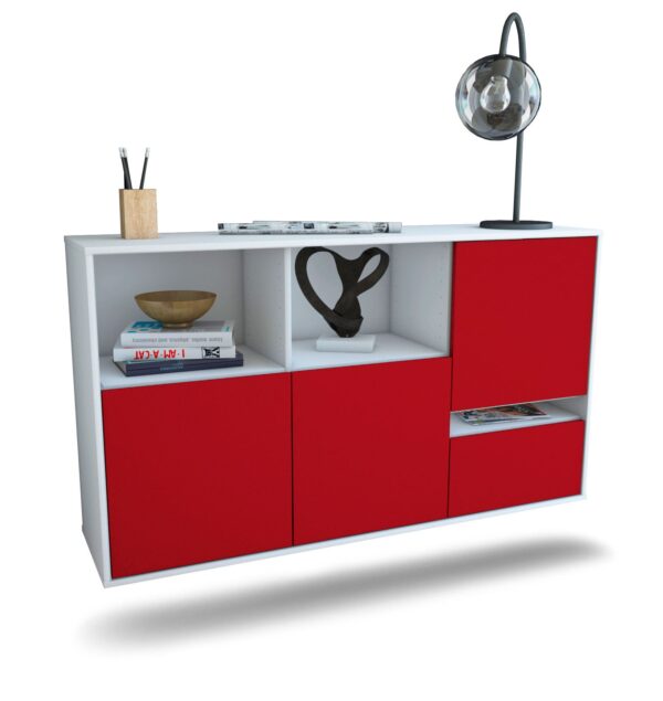 Sideboard Salinas, Bordeaux, hängend (136x79x35cm)