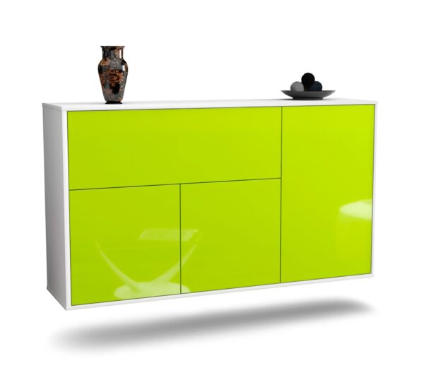 Sideboard Naperville, Grün, hängend (136x79x35cm)