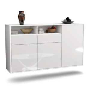 Sideboard Hollywood, Weiß, hängend (136x79x35cm)