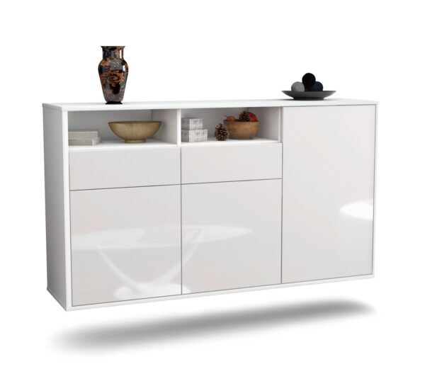 Sideboard Hollywood, Weiß, hängend (136x79x35cm)