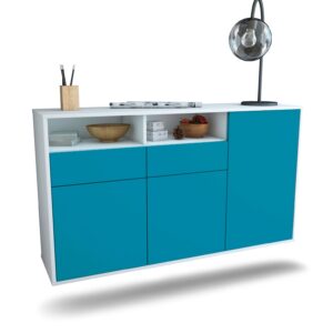 Sideboard Hollywood, Türkis, hängend (136x79x35cm)