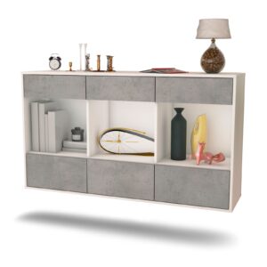 Sideboard Torrance, Beton, hängend (136x79x35cm)