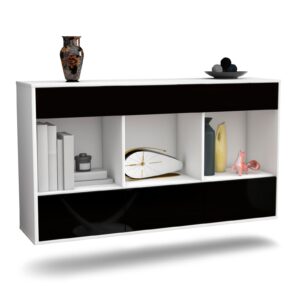 Sideboard Torrance, Schwarz, hängend (136x79x35cm)
