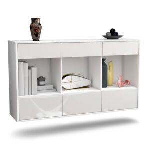 Sideboard Torrance, Weiß, hängend (136x79x35cm)