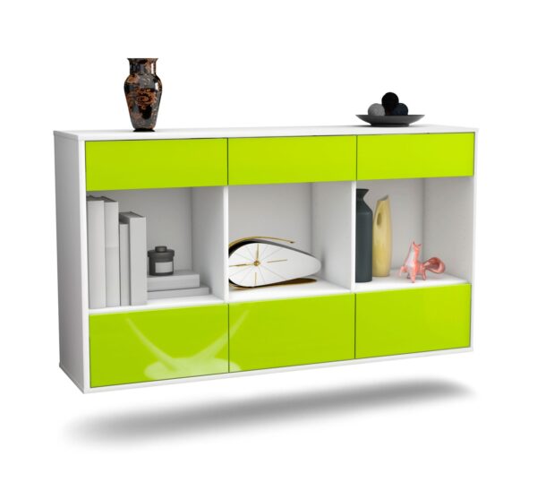 Sideboard Torrance, Grün, hängend (136x79x35cm)