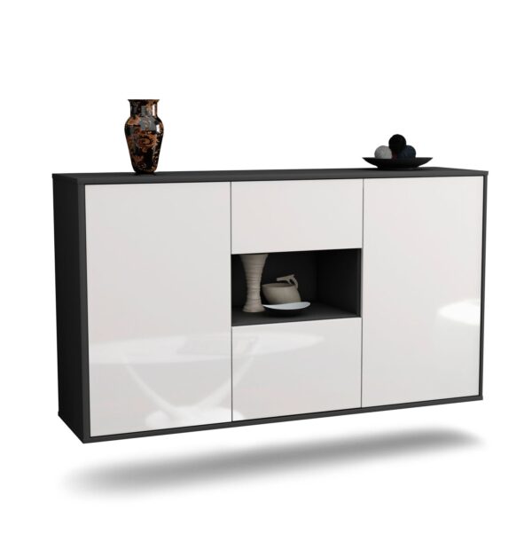 Sideboard Tallahassee, Weiß, hängend (136x79x35cm)