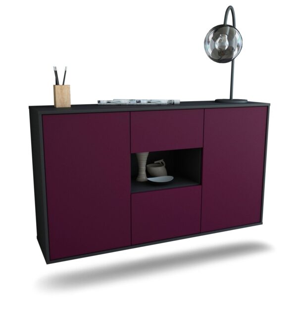 Sideboard Tallahassee, Lila, hängend (136x79x35cm)