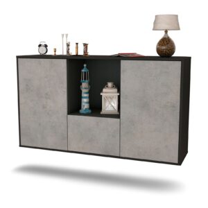 Sideboard Garden Grove, Beton, hängend (136x79x35cm)