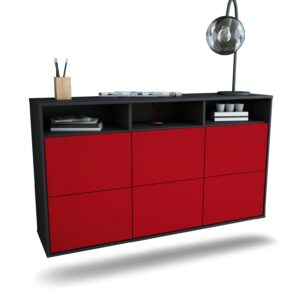 Sideboard Cape Coral, Bordeaux, hängend (136x79x35cm)