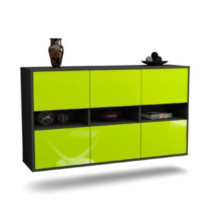 Sideboard Rockford, Grün, hängend (136x79x35cm)