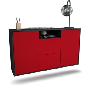 Sideboard Dayton, Bordeaux, hängend (136x79x35cm)