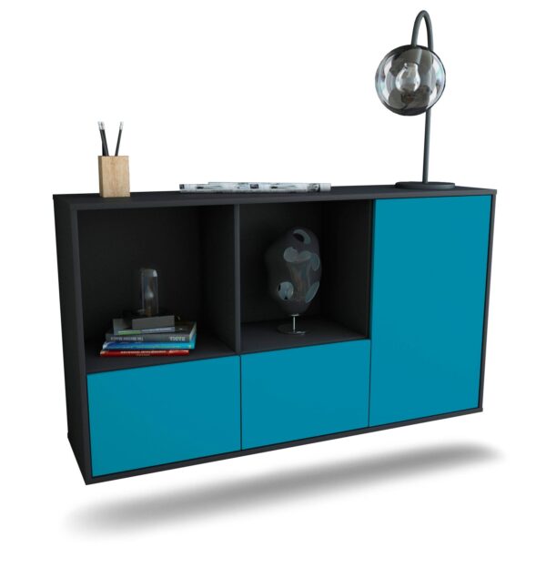 Sideboard Springfield, Türkis, hängend (136x79x35cm)