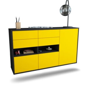 Sideboard Santa Rosa, Gelb, hängend (136x79x35cm)