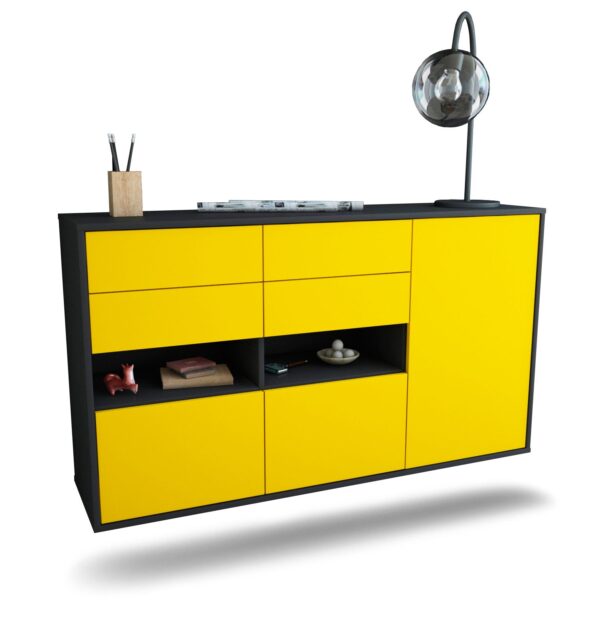 Sideboard Santa Rosa, Gelb, hängend (136x79x35cm)