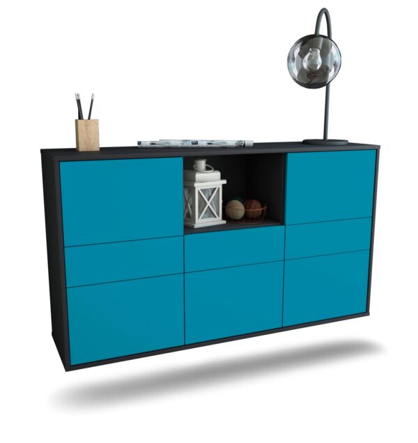 Sideboard Pomona, Türkis, hängend (136x79x35cm)