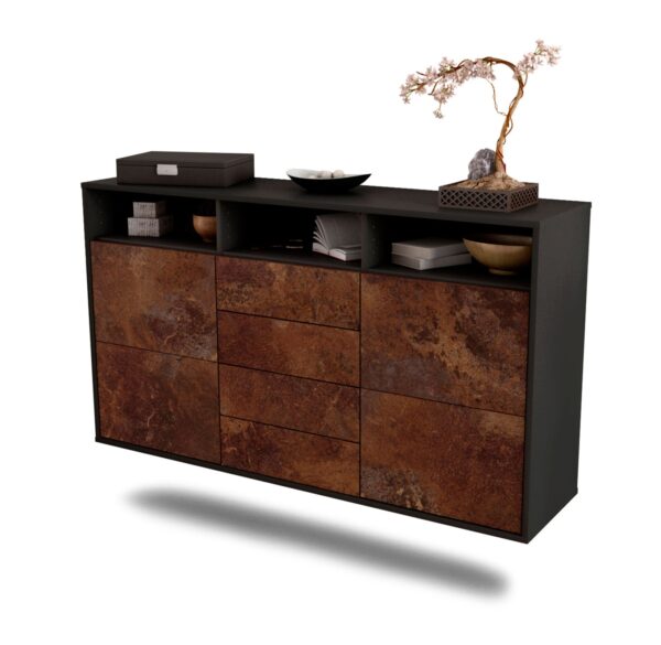 Sideboard Salem, Rost, hängend (136x79x35cm)