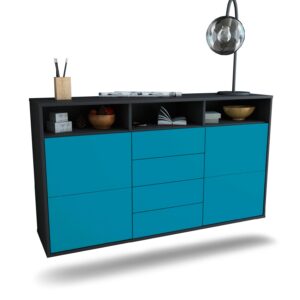 Sideboard Salem, Türkis, hängend (136x79x35cm)