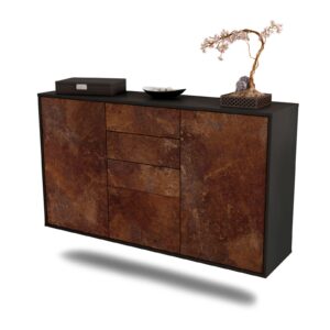 Sideboard Sioux Falls, Rost, hängend (136x79x35cm)