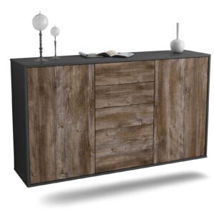 Sideboard Sioux Falls, Treibholz, hängend (136x79x35cm)
