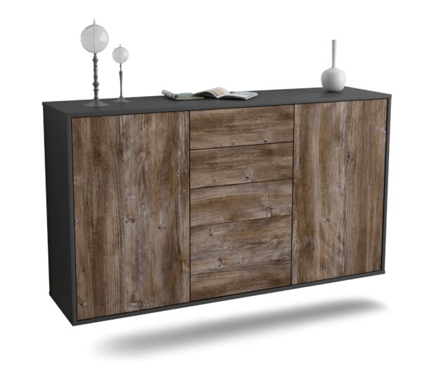 Sideboard Sioux Falls, Treibholz, hängend (136x79x35cm)