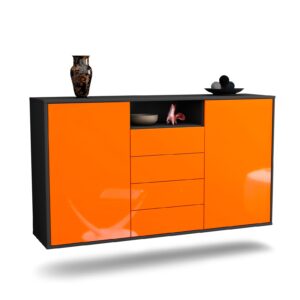 Sideboard Eugene, Orange, hängend (136x79x35cm)