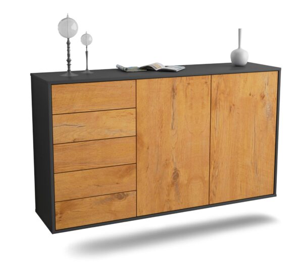 Sideboard Peoria, Eiche, hängend (136x79x35cm)