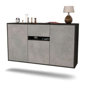 Sideboard Hampton, Beton, hängend (136x79x35cm)