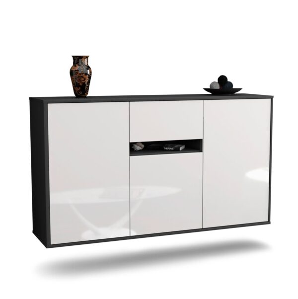 Sideboard Hampton, Weiß, hängend (136x79x35cm)