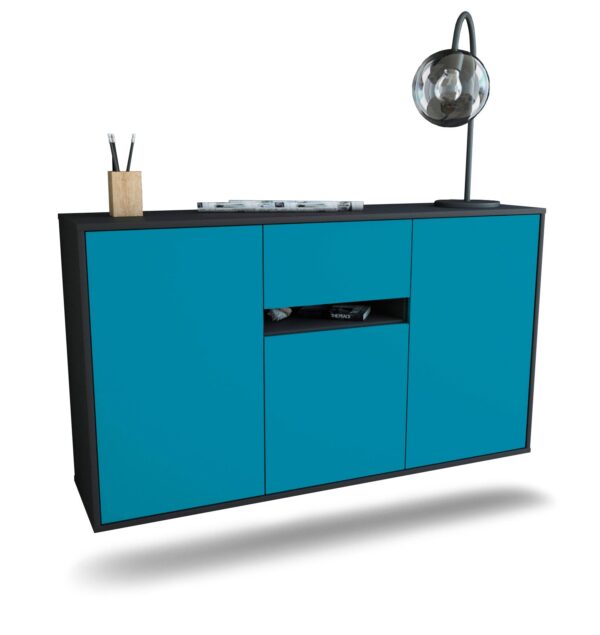 Sideboard Hampton, Türkis, hängend (136x79x35cm)