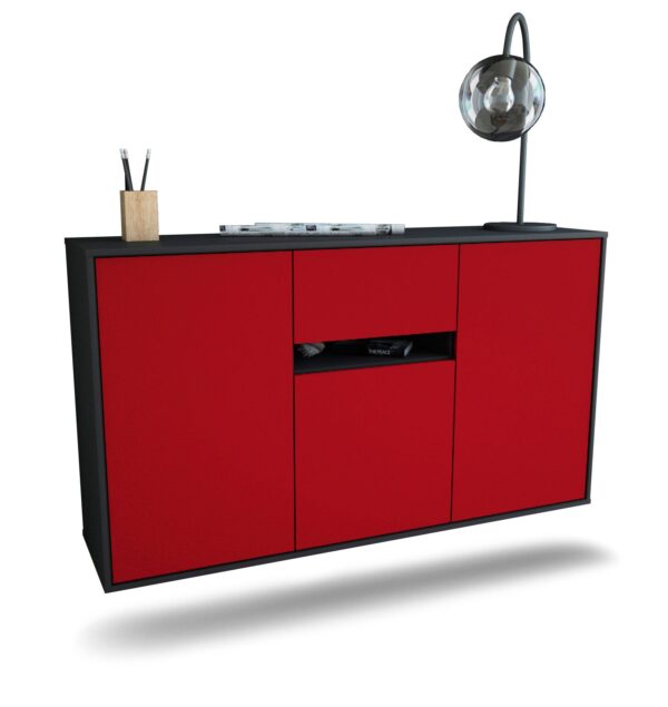 Sideboard Hampton, Bordeaux, hängend (136x79x35cm)
