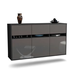 Sideboard Joliet, Grau, hängend (136x79x35cm)
