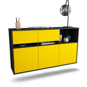 Sideboard Enterprise, Gelb, hängend (136x79x35cm)