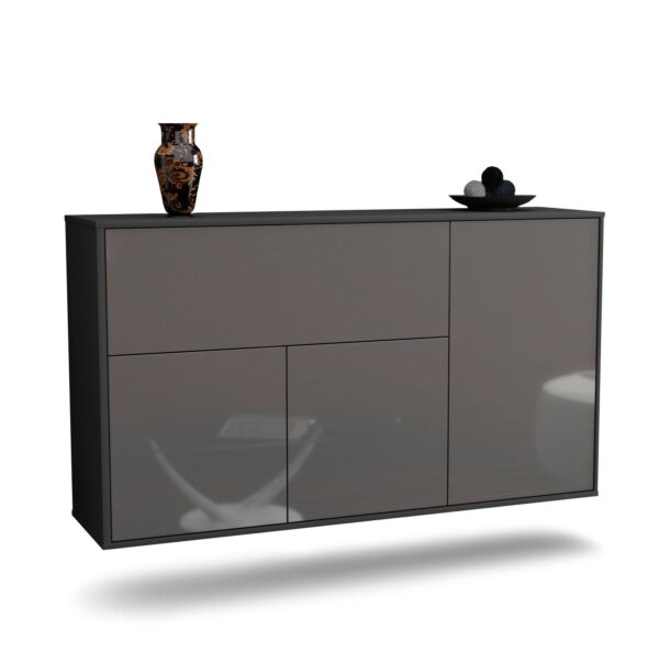 Sideboard Naperville, Grau, hängend (136x79x35cm)
