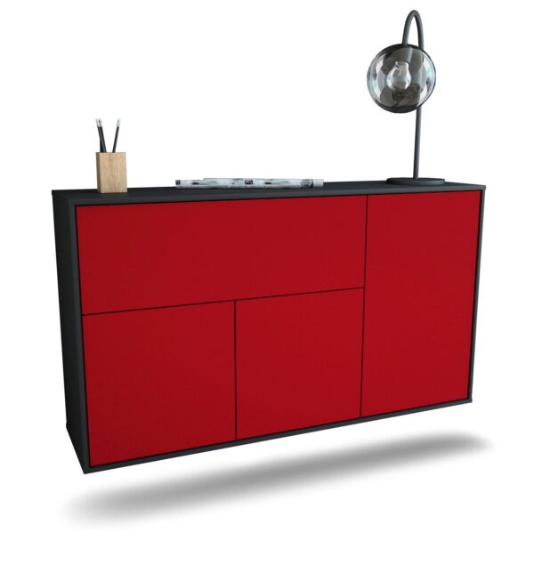 Sideboard Naperville, Bordeaux, hängend (136x79x35cm)